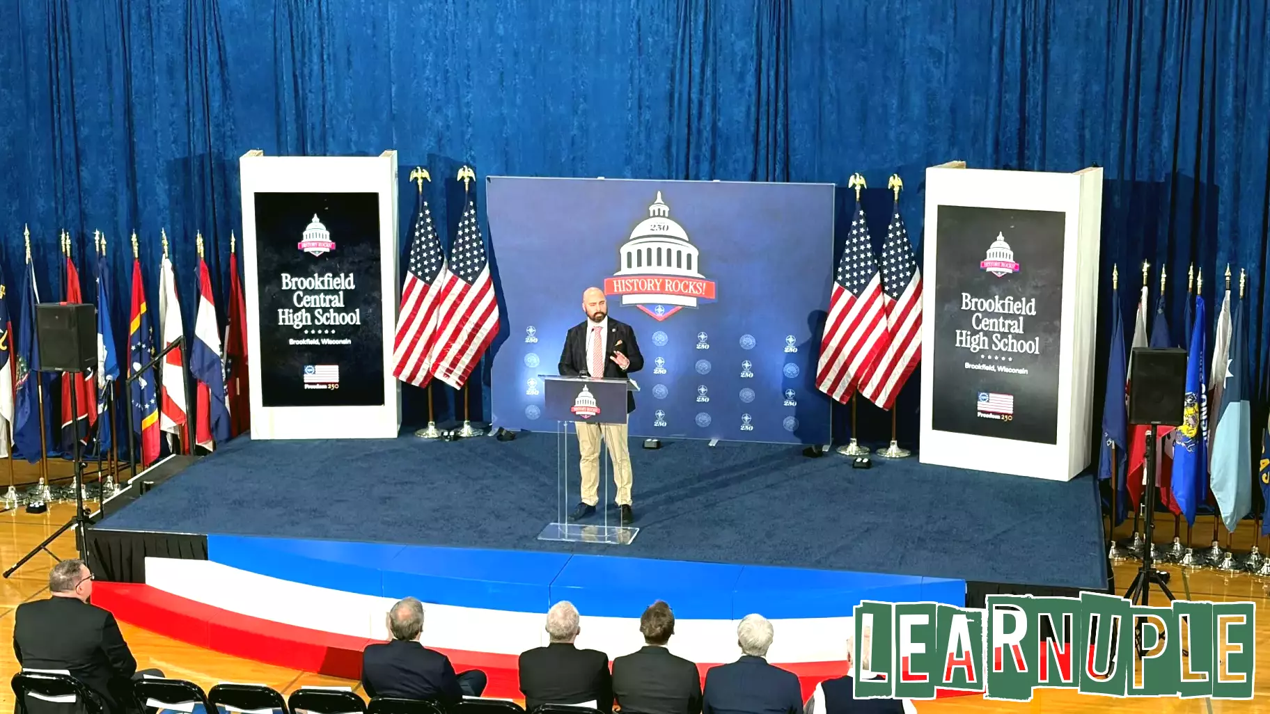 Department of Education assembly at Brookfield high school rocks community