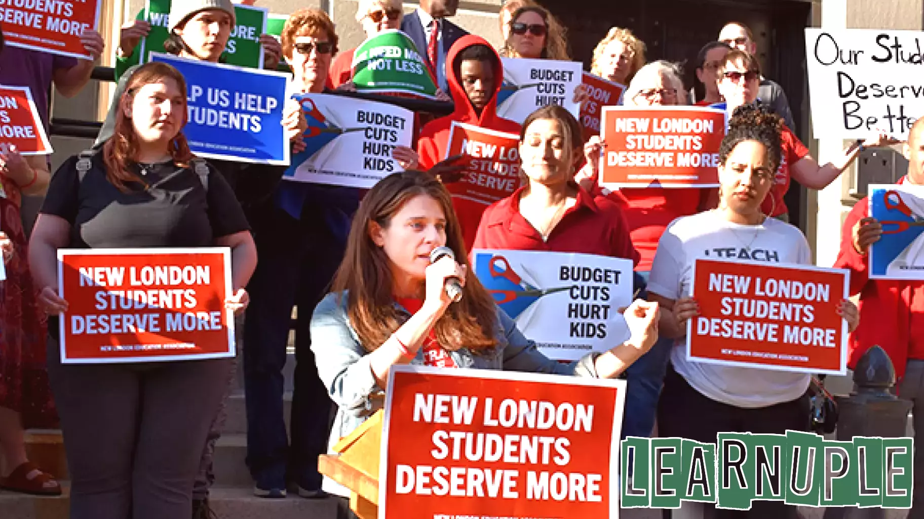 New London Educators Demand Adequate School Funding