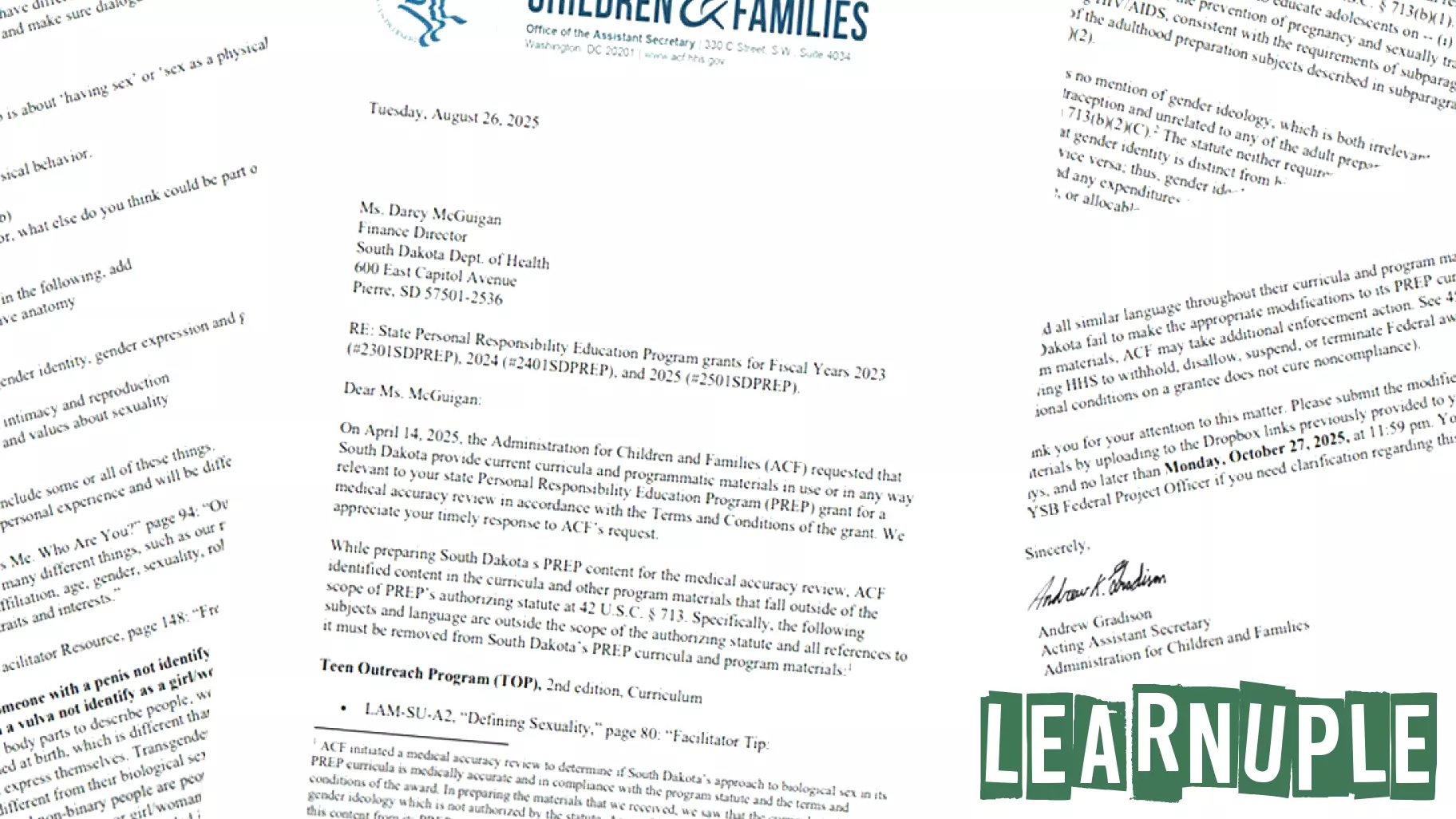 State Officials Reject Federal Claims Regarding Gender Language in Sex Education Materials