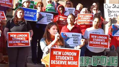 New London Educators Demand Adequate School Funding
