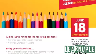 Upcoming Job Fair for Special Education and Bilingual Certified Teachers